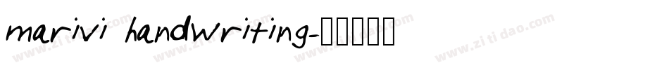 marivi handwriting字体转换